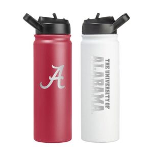 NCAA 24 oz. x 2 pk. Stainless Steel Water Bottles Alabama Crimson Tide